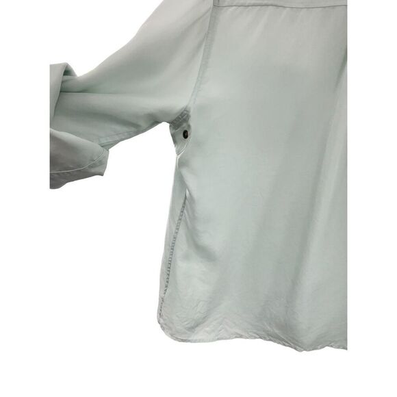 Gap mint green 100% silk button down vintage from spring 04 size large - Picture 7 of 13